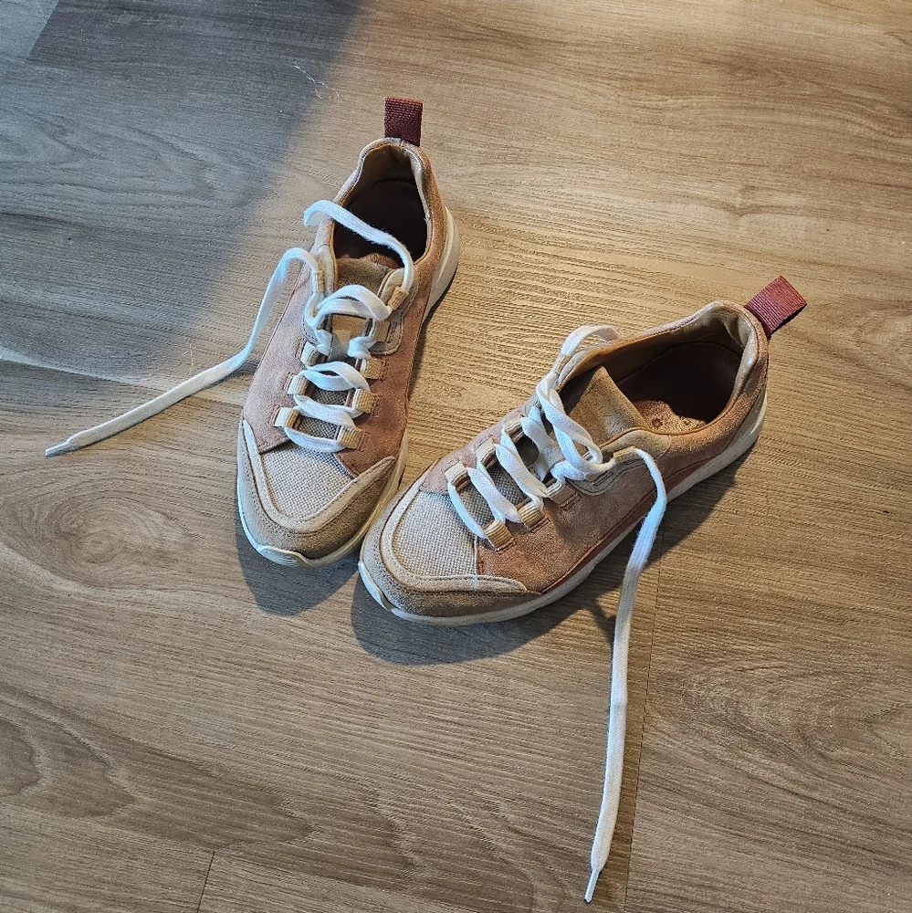 Sezane Sama Sneakers Ecru Multi - Size 36/US 6